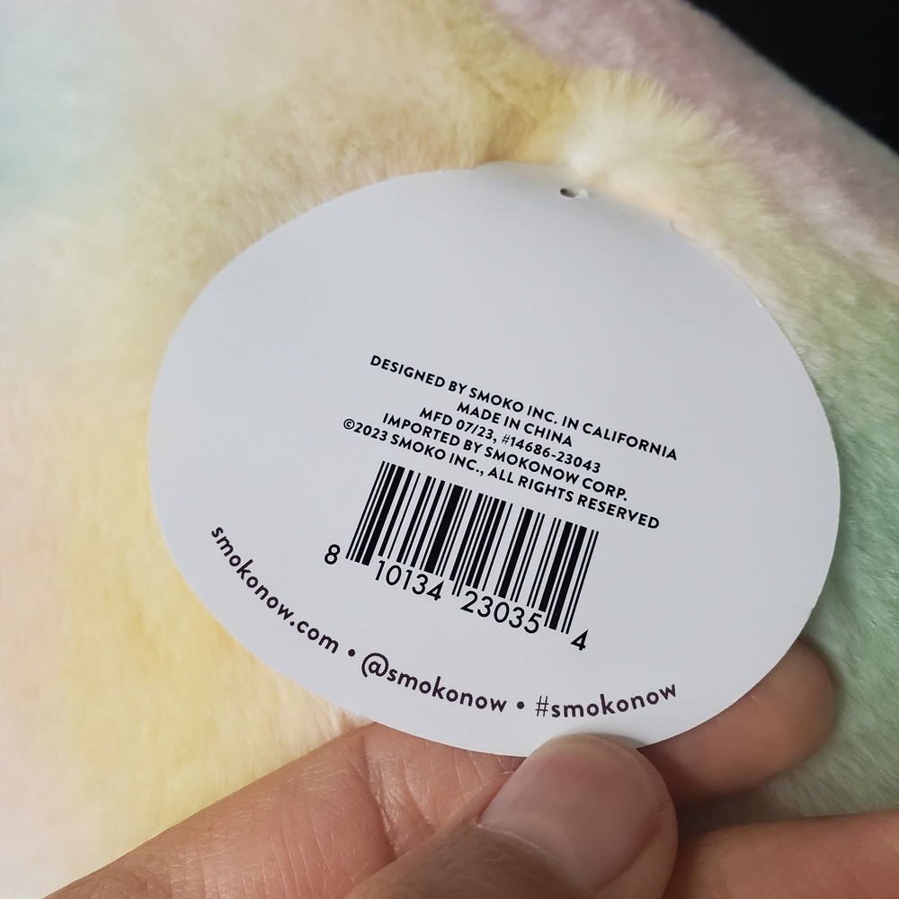 Smoko Pastel Rainbow Lil B Dumpling Midi Mochi 11" Plush Kawaii Food Pillow - Picture 7 of 8